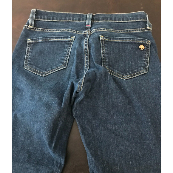 Kate Spade Jeans Women's Play Hooky Broome Street Skinny Dark Blue Denim - 25 - Picture 3 of 14